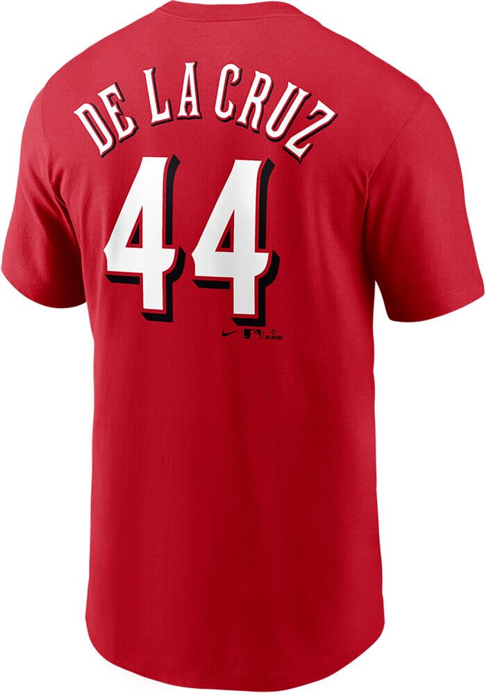 Elly De La Cruz Cincinnati Reds Red Home NN Short Sleeve Player T Shirt