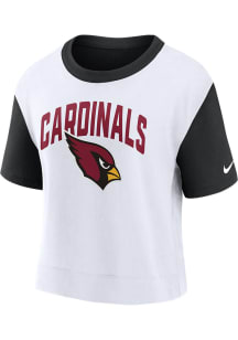 Nike Arizona Cardinals Womens White Football Fan Short Sleeve T-Shirt