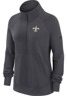Nike New Orleans Womens Black Premium 1/4 Zip Pullover