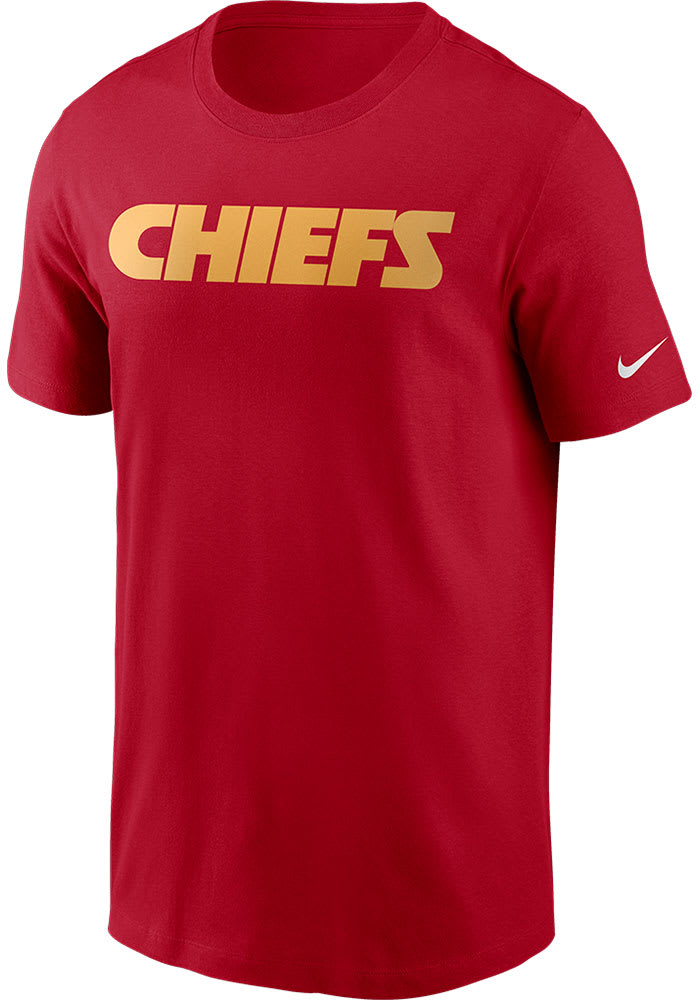 Nike Chiefs Wordmark Essential Short Sleeve T Shirt