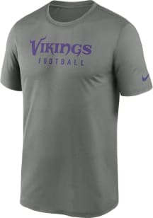 Nike Minnesota Vikings Grey Legend Short Sleeve T Shirt