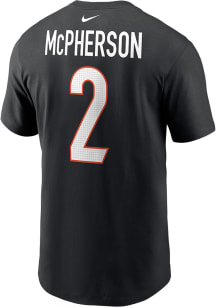 Evan McPherson Cincinnati Bengals Black NN Tee Short Sleeve Player T Shirt