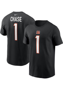 Ja'Marr Chase Cincinnati Bengals Black NN Tee Short Sleeve Player T Shirt
