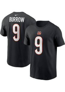 Joe Burrow Cincinnati Bengals Black NN Tee Short Sleeve Player T Shirt