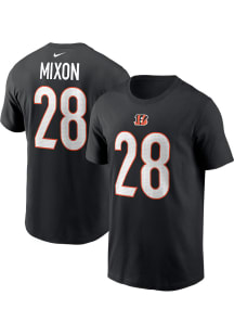 Joe Mixon Cincinnati Bengals Black NN Tee Short Sleeve Player T Shirt