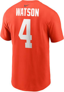Deshaun Watson Cleveland Browns Orange NN Tee Short Sleeve Player T Shirt