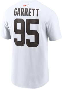 Myles Garrett Cleveland Browns White NN Tee Short Sleeve Player T Shirt