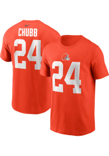 Nick Chubb Cleveland Browns Orange NN Tee Short Sleeve Player T Shirt