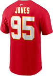 Chris Jones Kansas City Chiefs Red NN Tee Short Sleeve Player T Shirt