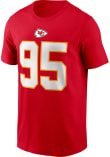 Chris Jones Kansas City Chiefs Red NN Tee Short Sleeve Player T Shirt