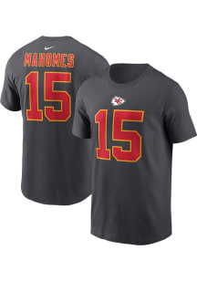 Patrick Mahomes Kansas City Chiefs Grey NN Tee Short Sleeve Player T Shirt