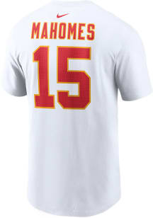 Patrick Mahomes Kansas City Chiefs White NN Tee Short Sleeve Player T Shirt