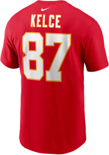 Travis Kelce Kansas City Chiefs Red NN Tee Short Sleeve Player T Shirt