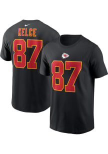 Travis Kelce Kansas City Chiefs Black NN Tee Short Sleeve Player T Shirt