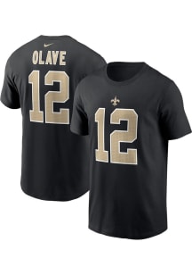 Chris Olave New Orleans Saints Black NN Tee Short Sleeve Player T Shirt