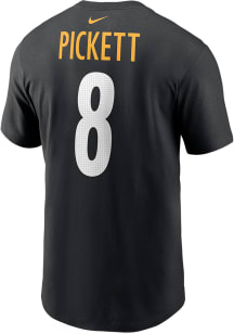 Kenny Pickett Pittsburgh Steelers Black NN Tee Short Sleeve Player T Shirt