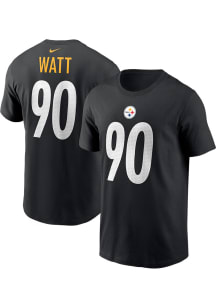 TJ Watt Pittsburgh Steelers Black NN Tee Short Sleeve Player T Shirt