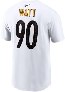 TJ Watt Pittsburgh Steelers White NN Tee Short Sleeve Player T Shirt