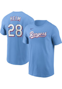 Jonah Heim Texas Rangers Light Blue Alt NN Short Sleeve Player T Shirt