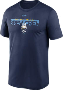 Nike Milwaukee Brewers Navy Blue Legend Short Sleeve T Shirt