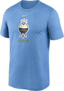 Nike Milwaukee Brewers Blue City Connect Large Logo Short Sleeve T Shirt