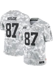 Travis Kelce Nike Kansas City Chiefs Mens White 2024 STS Limited Football Jersey