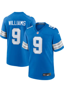 Jameson Williams  Nike Detroit Lions Blue 2024 Home Game Football Jersey
