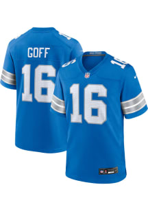 Jared Goff  Nike Detroit Lions Blue 2024 Home Game Football Jersey
