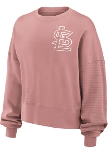 Nike St Louis Cardinals Womens Pink Statement Crew Sweatshirt