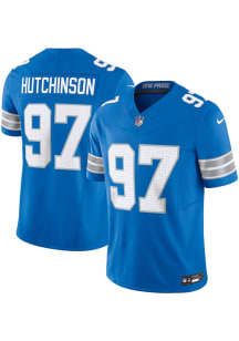 Aidan Hutchinson Nike Detroit Lions Mens Blue Vapor F.U.S.E. Limited Football Jersey