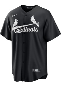 St Louis Cardinals Mens Nike Replica Fashion White Fill Jersey - Black