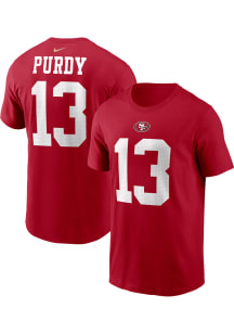 Brock Purdy San Francisco 49ers Red Home Short Sleeve Player T Shirt