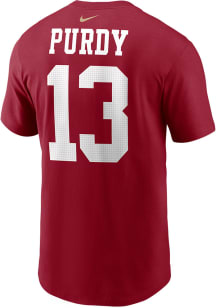 Brock Purdy San Francisco 49ers Red Home Short Sleeve Player T Shirt