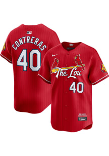 Willson Contreras Nike St Louis Cardinals Mens Red City Connect Ltd Limited Baseball Jersey