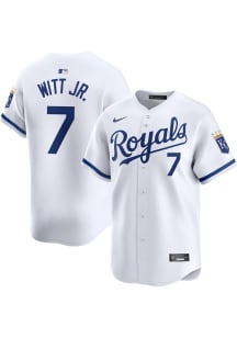 Bobby Witt Jr Nike Kansas City Royals Mens White Home Limited Baseball Jersey