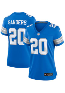 Barry Sanders  Nike Detroit Lions Womens Blue 2024 Home Game Football Jersey