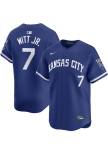 Bobby Witt Jr Nike Kansas City Royals Mens Blue Alt Limited Baseball Jersey