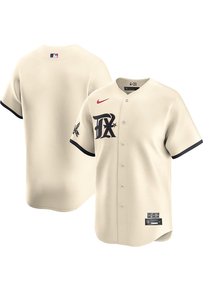Nike Texas Rangers Mens TAN City Connect 2024 Limited