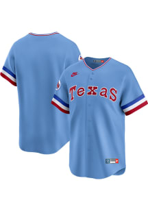 Nike Texas Rangers Mens Light Blue Cooperstown Limited Baseball Jersey