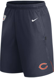 Nike Chicago Bears Mens Navy Blue Coach Knit Shorts