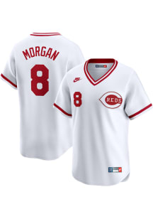 Joe Morgan Nike Cincinnati Reds Mens White Cooperstown Limited Baseball Jersey