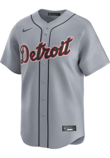 Nike Detroit Tigers Mens Grey Road Limited Baseball Jersey