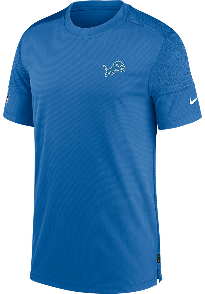 Nike Detroit Lions Blue Coach Short Sleeve T Shirt