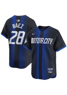 Javier Baez Nike Detroit Tigers Mens Navy Blue City Connect Ltd Limited Baseball Jersey