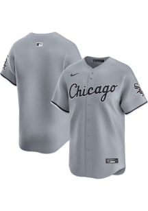 Nike Chicago White Sox Mens Grey Road Limited Baseball Jersey