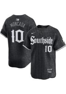 Yoan Moncada Nike Chicago White Sox Mens Black City Connect Ltd Limited Baseball Jersey