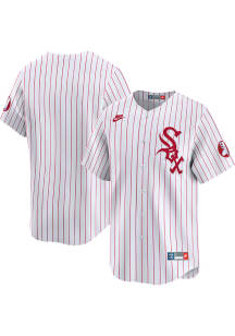 Nike Chicago White Sox Mens White Cooperstown Limited Baseball Jersey