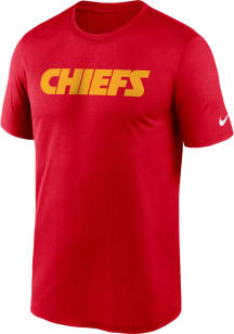 Nike Kansas City Chiefs Red Wordmark Legend Short Sleeve T Shirt