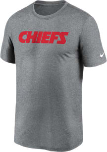 Nike Kansas City Chiefs Grey Wordmark Legend Short Sleeve T Shirt
