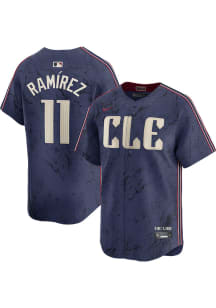 Jose Ramirez Nike Cleveland Guardians Mens Navy Blue City Connect Ltd Limited Baseball Jersey